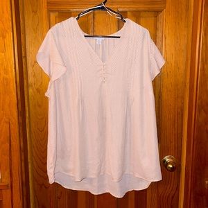 Carolina Belle Polka Dot Short Sleeved Blouse